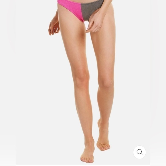 NEW PILYQ SWIM TWO-TONE TEENY BIKINI - Picture 2 of 5